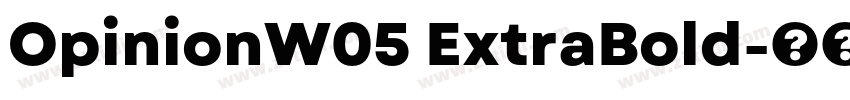 OpinionW05 ExtraBold字体转换 OpinionW05 ExtraBold字体转换
